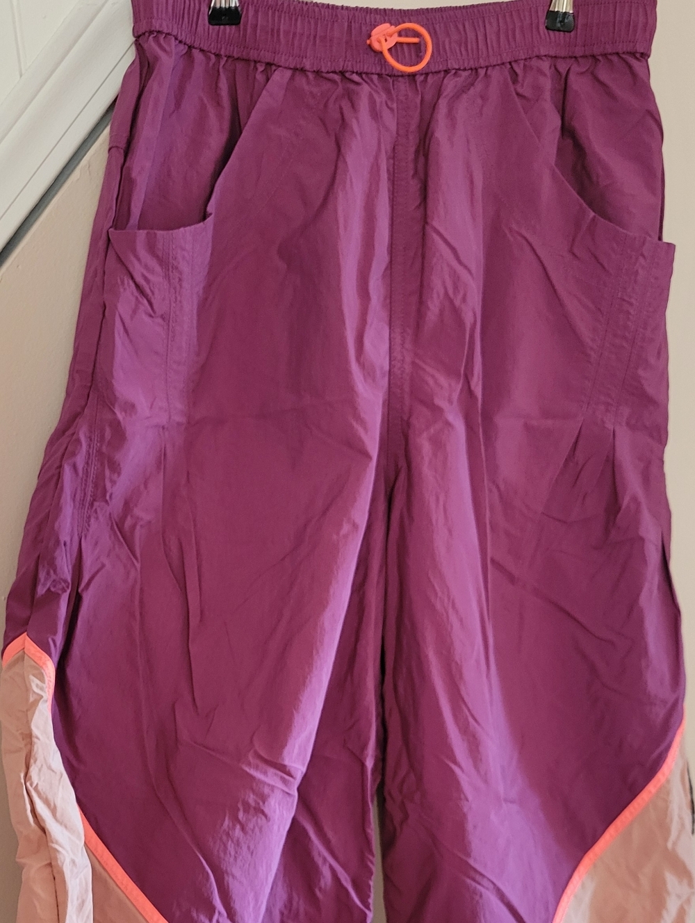 Free People FP Movement Freeflow Pants Size Med Mulberry Combo Pink - Picture 5 of 9
